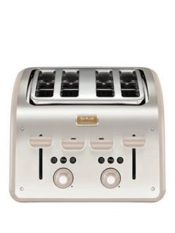 Tefal Maison Tt770Auk Toaster - Metal/Oatmeal Grey